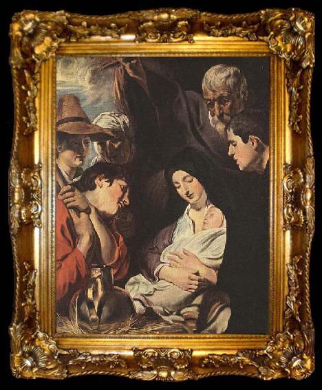 framed  JORDAENS, Jacob Adoration of the Shepherds, ta009-2
